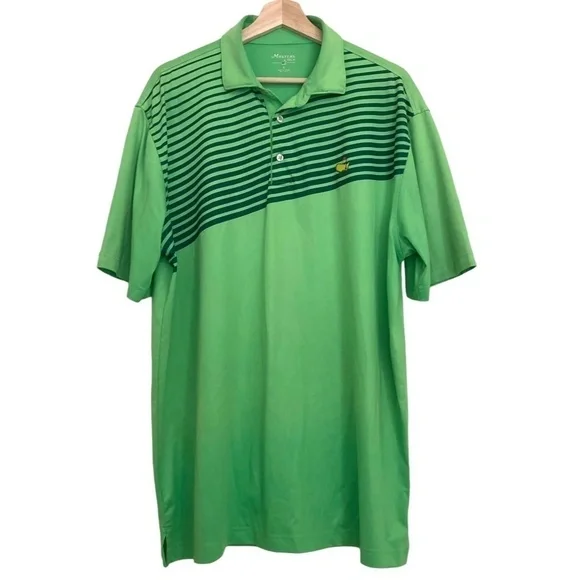 MASTERS TECH Golf Shirt L Green